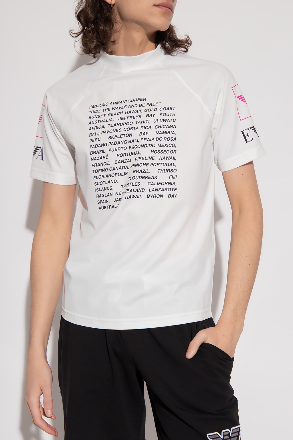 White Printed T-shirt Emporio Armani - Vitkac GB